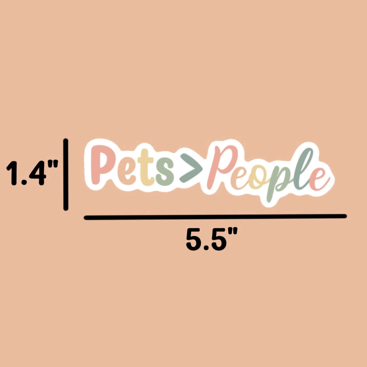 Pets>People sticker pets are better than people animal lover sticker