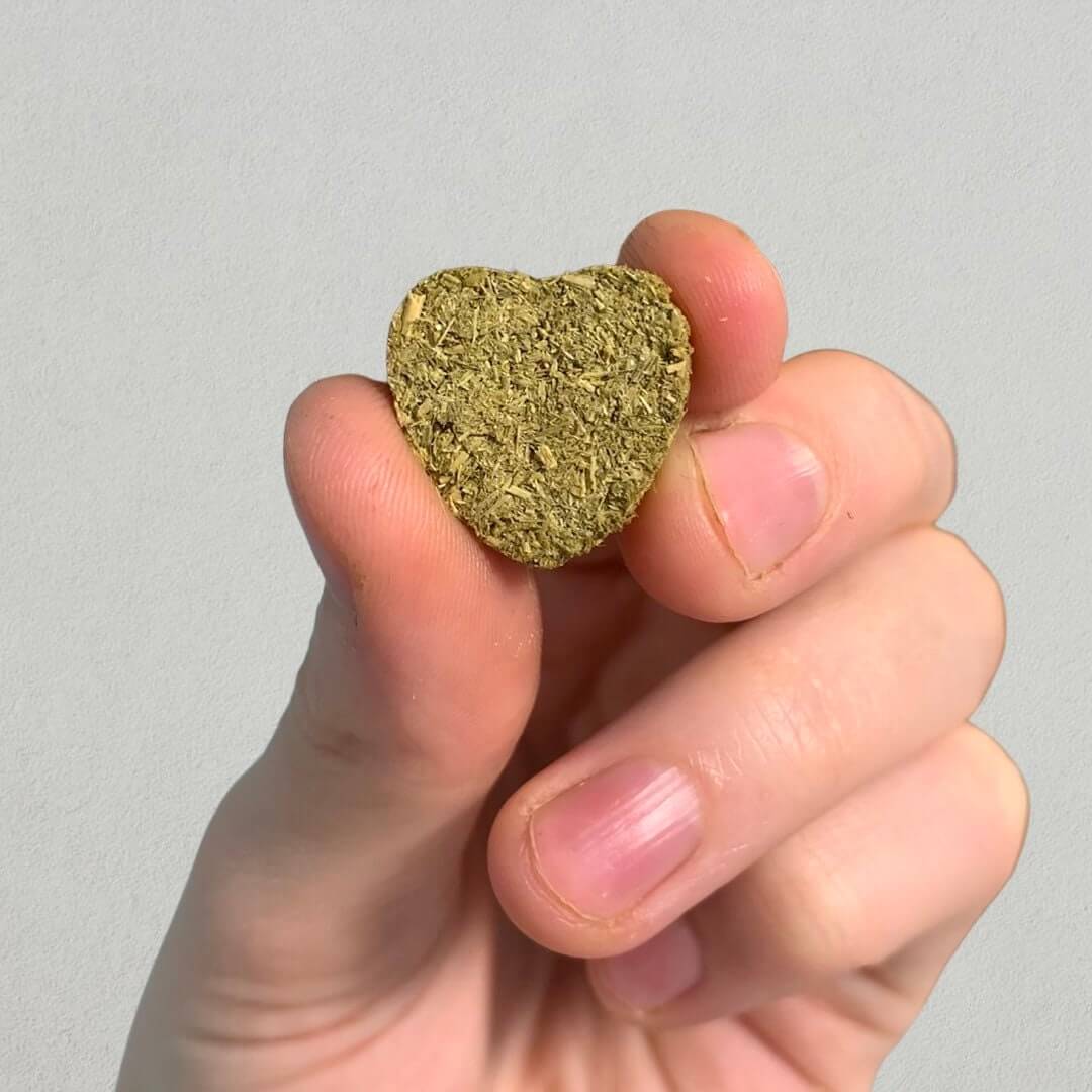 Heart Shaped Small Hay based Small Pet Treats Timothy hay
