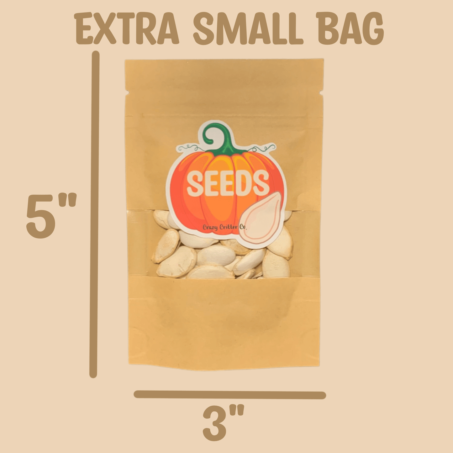 Natural unsalted pumpkin seeds treats for hamsters and gerbils