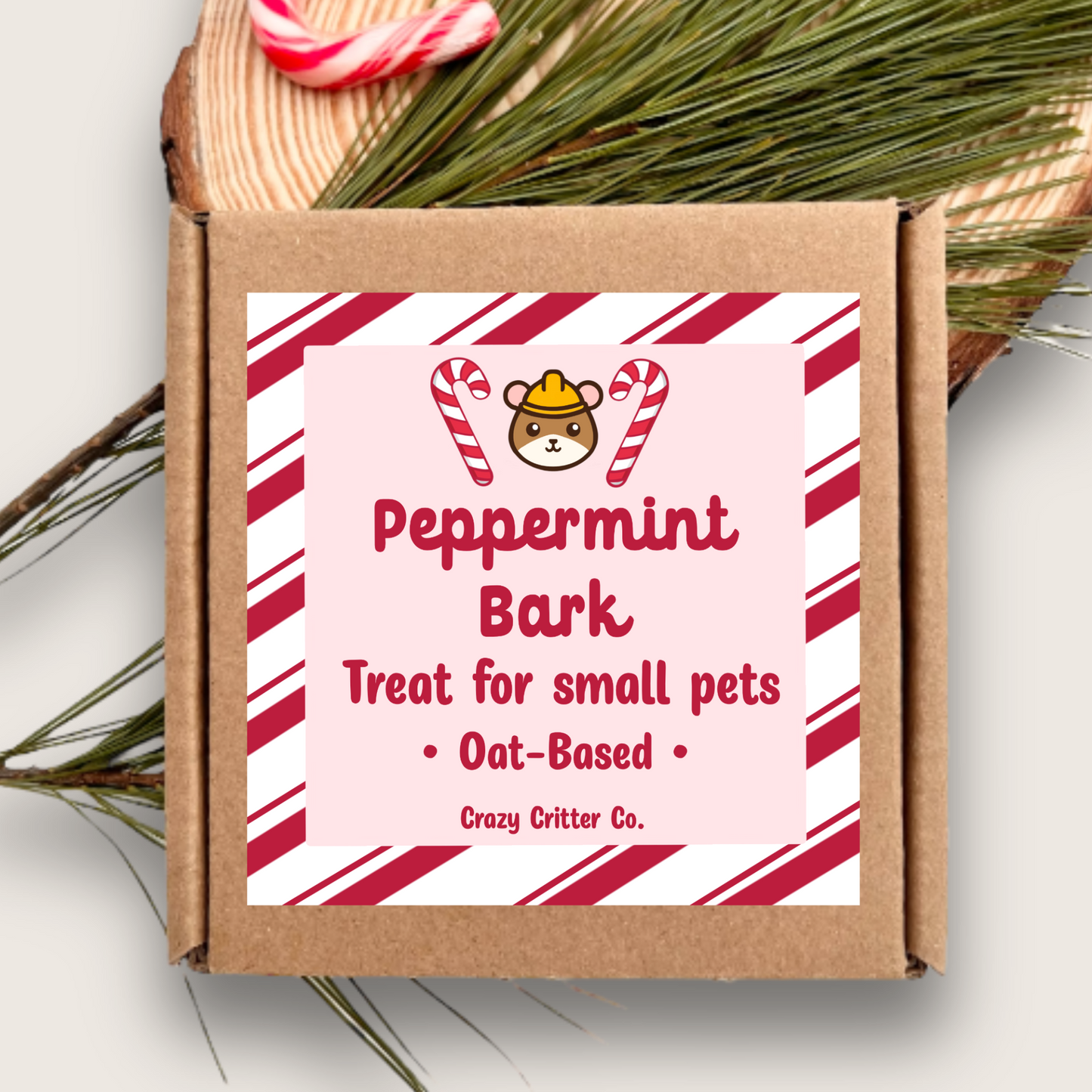 Peppermint Bark Treat For Small Animals