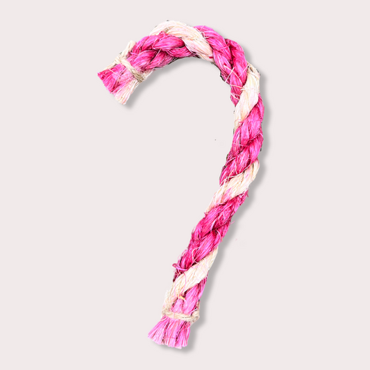 Candy Cane Sisal Rope Flavoured Chew